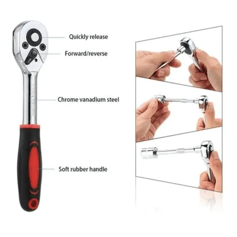 46PCS Socket Wrench Tools Set