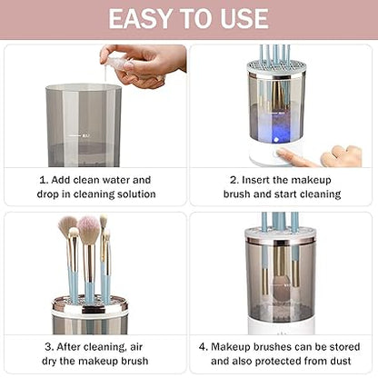 3-in-1 Electric Makeup Brush Cleaner & Drying Rack